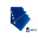 SEPARADOR PLASTICO 5 POSICIONES X 10U AZUL